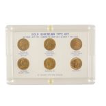 GREAT BRITAIN GOLD SOVEREIGN TYPE SET