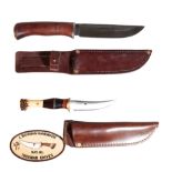 GEOFFREY HAGUE HAND-MADE ENGLISH HUNTING KNIFE