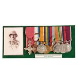 AN MBE AND LONG SERVICE GROUP TO CAPTAIN C H MAKEHAM ROYAL NORTHUMBERLAND FUSILIERS