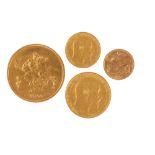 EDWARD VII COMMEMORATIVE GOLD COIN SET, 1902