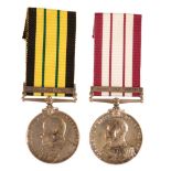 CAMPAIGN PAIR TO H F TATE OF HMS HYACINTH