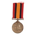 NO BAR QUEENS SOUTH AFRICA MEDAL TO T READING OF HMS MONARCH