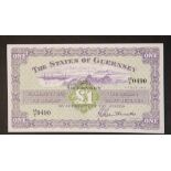 £1 NOTE GUERNSEY 1ST JULY 1966