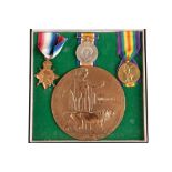 1914/15 TRIO & PLAQUE 1383 PTE W WOOD SEA HIGHRS