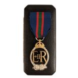 CASED ELIZABETH ROYAL NAVAL RESERVE OFFICERS DECORATION