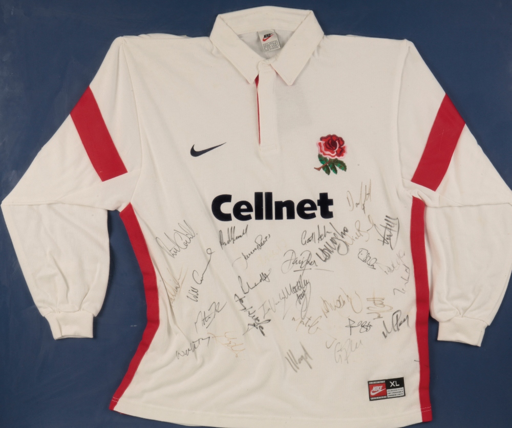 ENGLAND SIGNED RUGBY SHIRT
