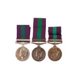 THREE GSM CLASP PALESTINE MEDALS