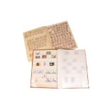 STAMP ALBUM CONTAINING A SELECTION OF TWO PENNY BLUES, PENNY REDS AND OTHER BRITISH STAMPS