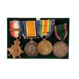 A 1914 STAR BAR TRIO TO LIEUTENANT A MCKINNON DURHAM LIGHT INFANTRY