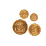 VICTORIAN JUBILEE 1887 GOLD COIN SET