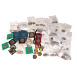 MIXED COINS AND MEDALS