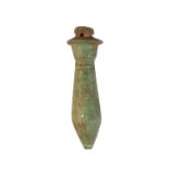 EGYPTIAN FAIENCE PAPYRUS SCEPTRE AMULET