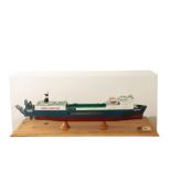 SCALE MODEL OF A CONTAINER SHIP "ANGLEBURY NASSAU"