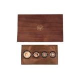 TWO SETS OF 2017 SOUTH AFRICA 50TH ANNIVERSARY KRUGERRAND GOLD PROOF 4- COIN COLLECTIONS