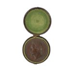 CASED NAPOLEON III MEDALLION