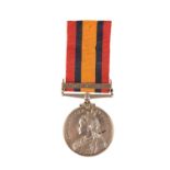 A QUEENS SOUTH AFRICA MEDAL TO PTE DOUGHERTY DLI