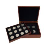 GREAT BRITAIN, THE ROYAL MINT, SILVER PROOF CROWN COLLECTION