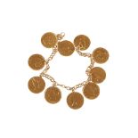 COINS: GOLD BRACELET