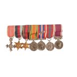 MINIATURE MBE & SECOND WORLD WAR MEDAL GROUP