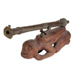 18TH CENTURY STYLE CANTAKA BRONZE CANNON