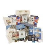 A LARGE QUANTITY OF COINS, MEDALLIONS AND PRESENTATION SETS