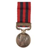 INDIAN GENERAL SERVICE MEDAL TO 1348 PTE W BRIDLE HAMPSHIRE REGIMENT