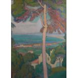 SCOTTISH COLOURIST SCHOOL, early 20th century A view across a bay in the Mediterranean
