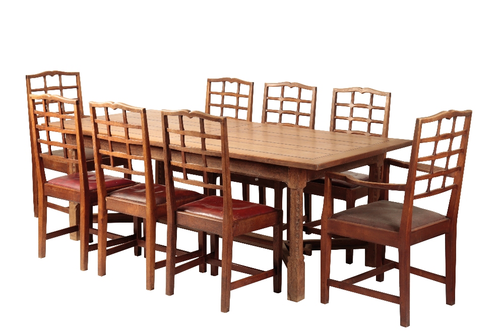 GORDON RUSSELL: A "HAYRAKE" OAK DINING SUITE