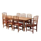 GORDON RUSSELL: A "HAYRAKE" OAK DINING SUITE