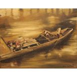 •KURT LARISCH (1913-2009) Indian river scene
