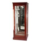 STAINED PINE AND GLASS SHOP DISPLAY VITRINE