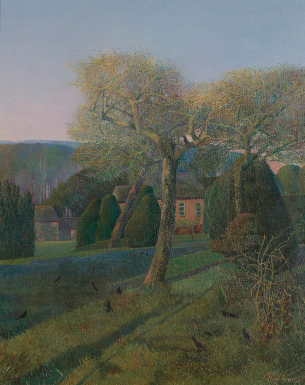•ANN ARNOLD (1936-2015) 'Blackbird Garden, Avebury'