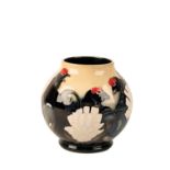 MOORCROFT: A "Black Grouse" trial vase