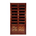 MAHOGANY CASED HABERDASHERY DISPLAY CABINET