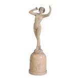 IN THE MANNER OF FERDINAND PREISS: AN IVORY FIGURE
