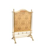 AESTHETIC MOVEMENT BRASS FIRE SCREEN