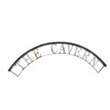 BEATLES INTEREST: A LARGE 20TH CENTURY PAINTED STEEL DISPLAY SIGN " THE CAVERN"
