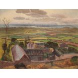 •JOHN NORTHCOTE NASH CBE RA (1893-1977) 'Llangennith Panorama'