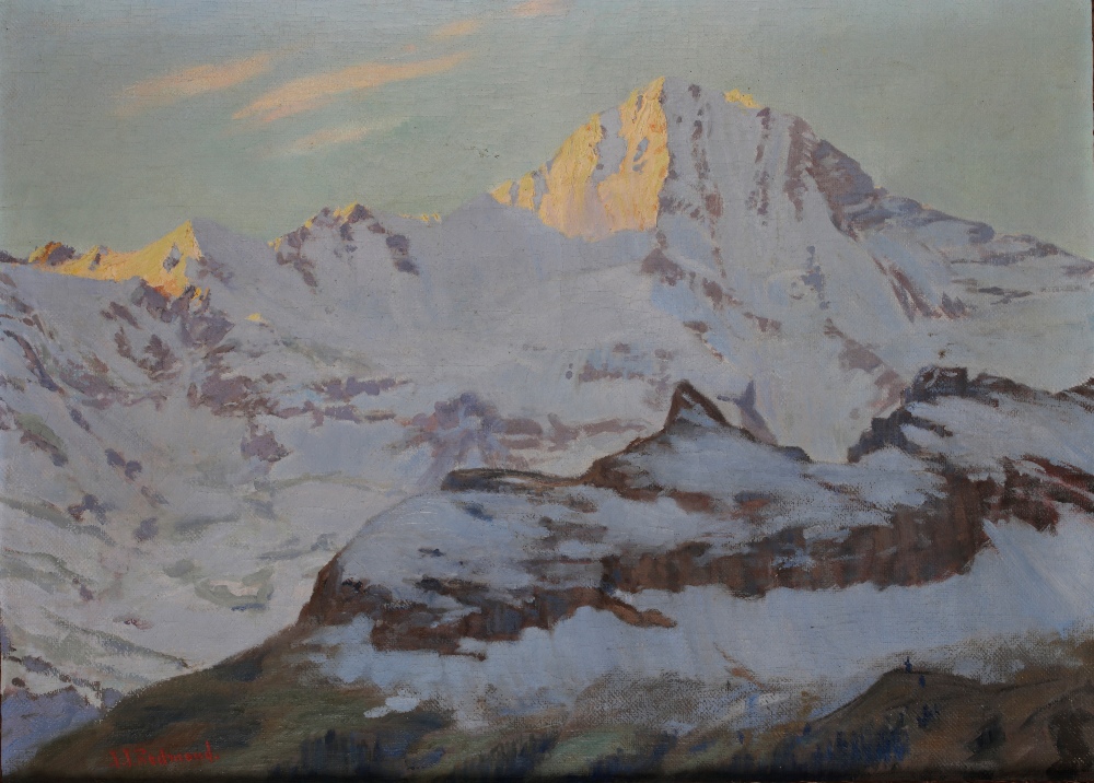 JOHN J REDMOND (1856-1929) Alpine view