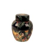 MOORCROFT: A "Swamp Hen" limited edition ginger jar and cover