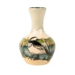 MOORCROFT: A "Pied Wagtails" limited edition vase