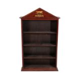 MAHOGANY PHARMACEUTICAL ADVERTISING CABINET