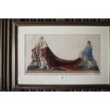 ENGLISH SCHOOL, 18th/19th century A set of three studies of figures in processional robes