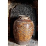 A SOUTH EAST ASIAN POTTERY STORAGE JAR