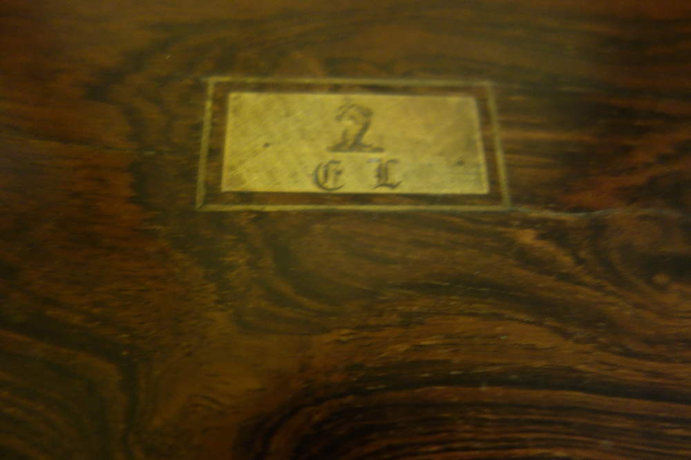 A VICTORIAN BRASS-BOUND ROSEWOOD DRESSING CASE - Image 4 of 6