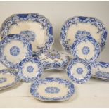 VICTORIAN STONEWARE DINNER SERVICE