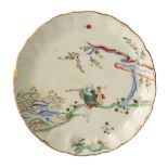 WUCAI BARBED-RIM 'NARRATIVE' DISH, TIANGI / CHONGZHEN PERIOD