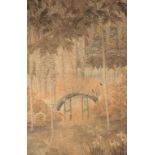 FINE JAPANESE SILK WALL HANGING