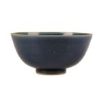 BLUE-GLAZED DEEP BOWL, TRANSITIONAL PERIOD