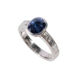 SAPPHIRE AND DIAMOND RING